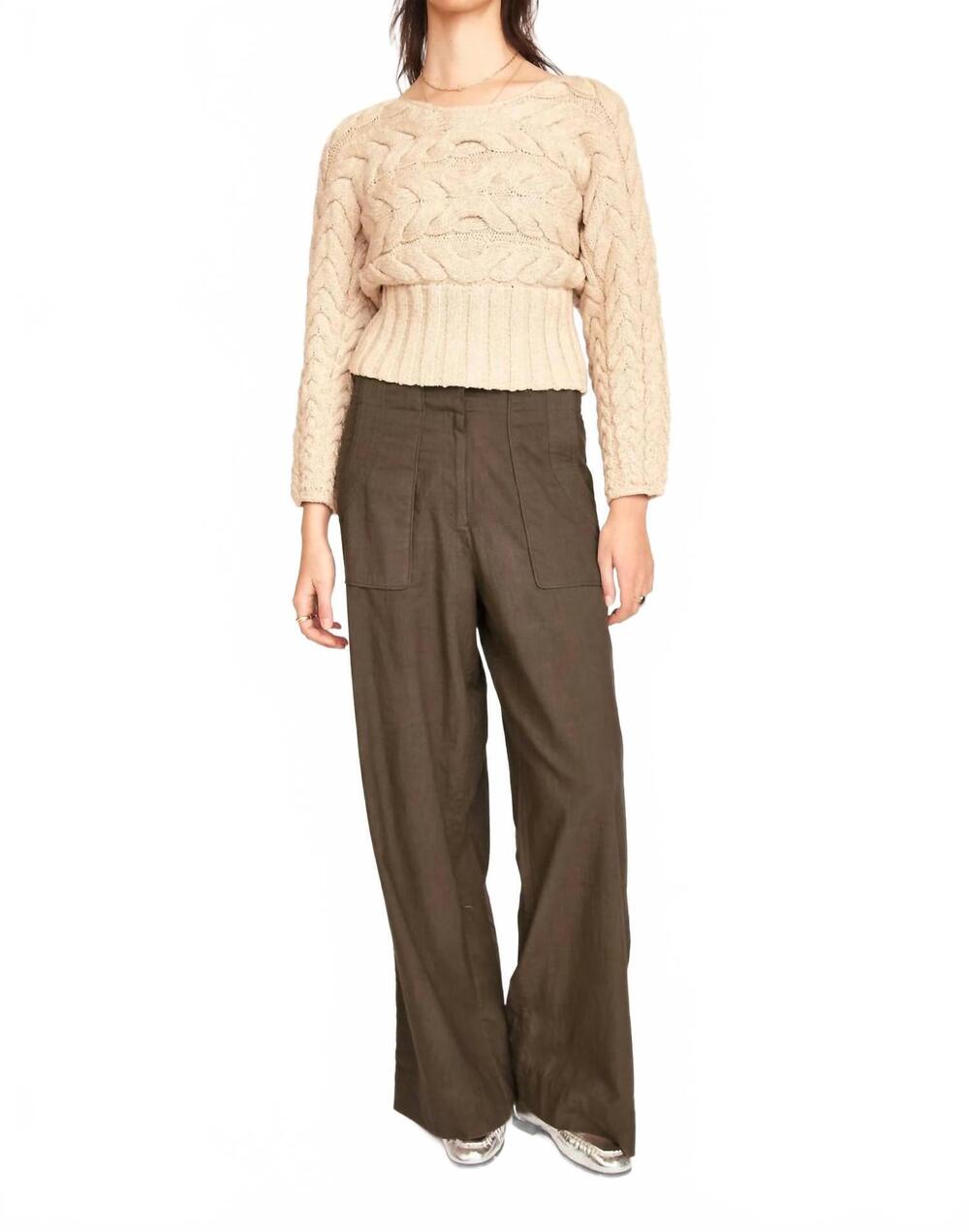 NEW MIRTH solvang dolman pullover sweater in oatmeal